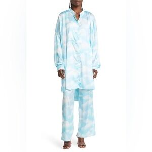 NWOT Dressed in LALA Satin ❗️PANTS ONLY ❗️Light Cloud